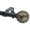 Burnt Gold, variant on 1" Diameter Telescoping Single Window Treatment Curtain Rod, 48" to 84", Fuso Finial, Royal Gold Finish