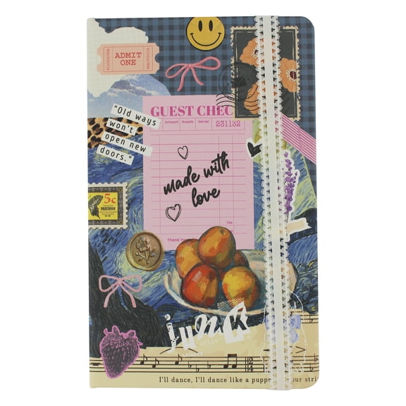 Ecokind Junk Journal, 160 Blank Craft Paper Pages, 5 x 8.25 Inches, Collage and Memory Journal
