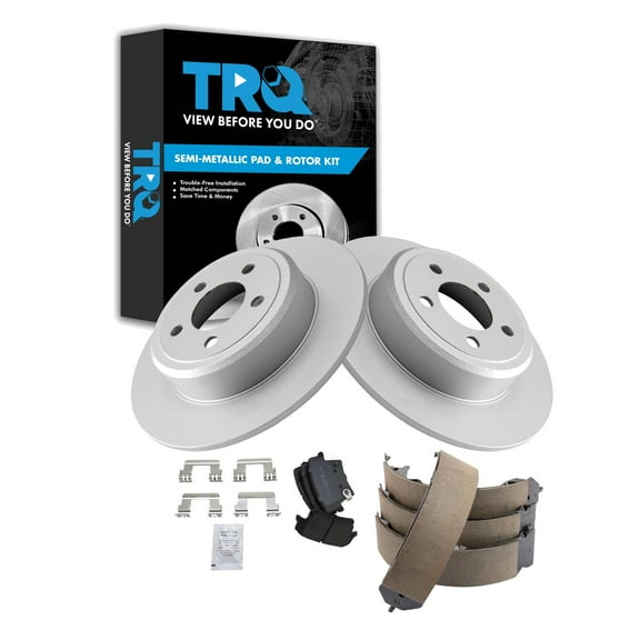 TRQ Rear Brake Pad & Rotor Kit Fits Select 2005-2021 Chrysler 2005-2021 Dodge