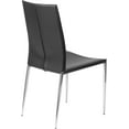 thumbnail image 6 of Eurostyle Max Leather Dining Chairs in Black (Set of 2), 6 of 6