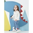 thumbnail image 3 of famuka Little Boy Girl White Denim Jacket Unisex Baby Button Down Jeans Coats Cowboy Outerwear, 3 of 10