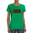 thumbnail image 1 of Good Luck Shaped T-Shirt Women -Image by Shutterstock, Female Large, 1 of 4