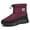 Red, variant on Gyexs Womens Snow Boots Ankle, Winter Shoes for Women Waterproof, Fuzzy, Slip-On, Rain, Split Toe, Women's Fashion, Black, Size 6.5