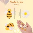 thumbnail image 2 of 50 piezas de diminutas abejas de resina, diseño de margaritas, con parte trasera plana, adornos de flores de abejas, con caja de almacenamiento, mini resina, abejas para manualidades,, 2 of 5