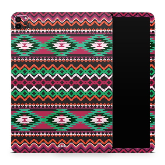 DesignSkinz Vector Green & Pink Aztec Pattern Full-Body Skin Decal Wrap Cover for iPad (A1219/A1337)