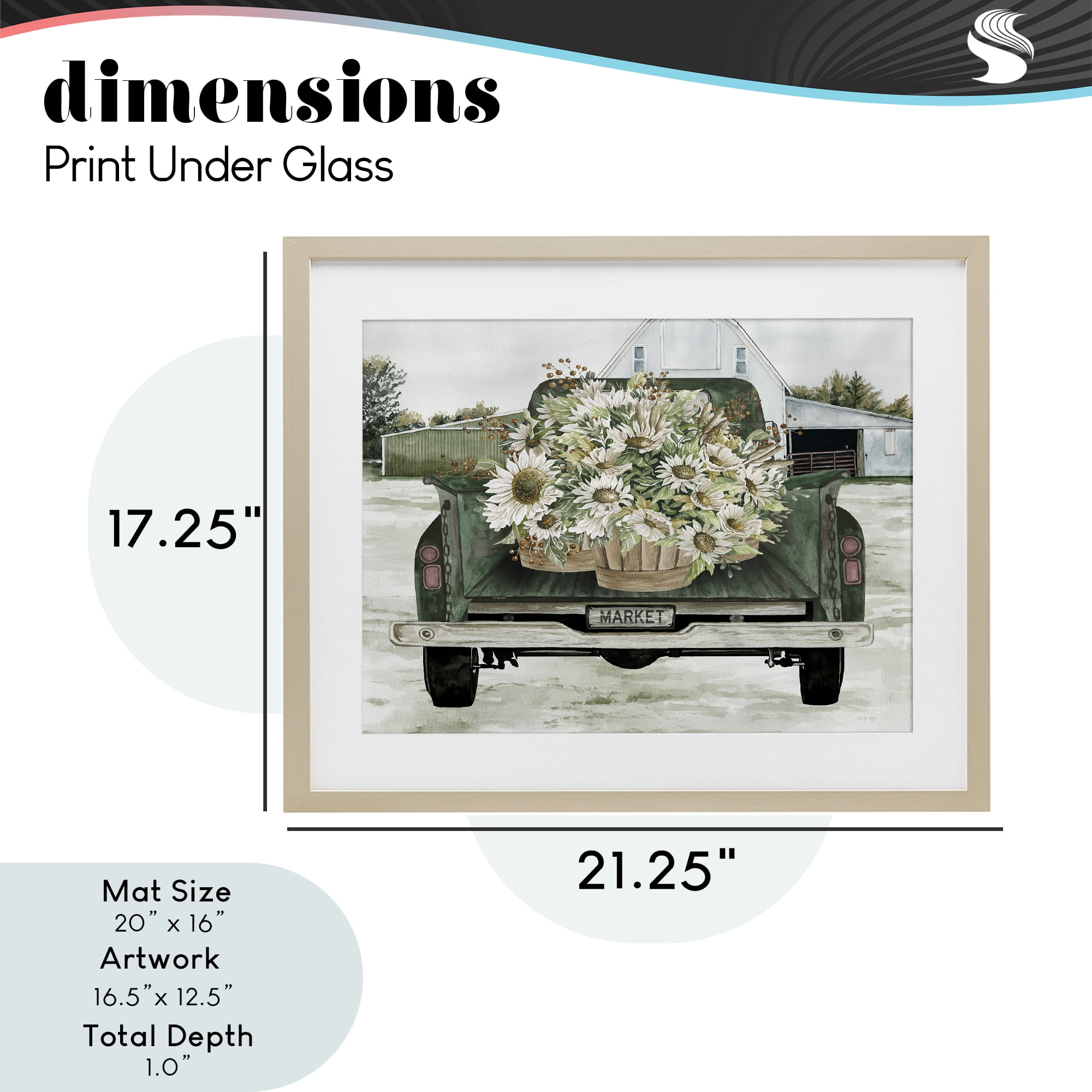 Stupell Industries Country Flower Delivery Baskets Birch Framed Print Under Glass, design by Cindy Jacobs