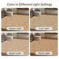 thumbnail image 7 of ODIKA 4'x6' Beige Warm Geometric Oval Circle Modern Washable Area Rug Contemporary Abstract Shapes Minimalist Design Pet Friendly, Non-Shedding for Bedroom, Reading Nook, 7 of 7