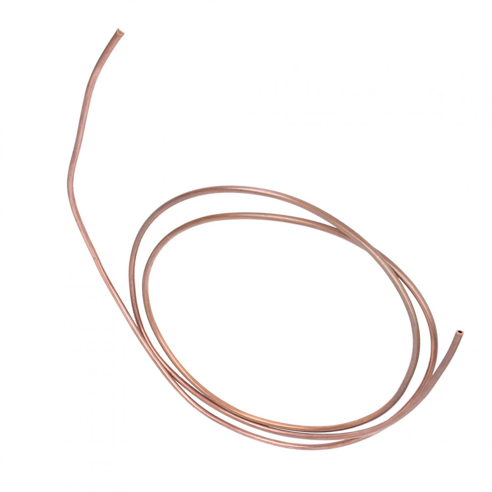 Refrigeration Tubing 4mm OD 2mm ID 6.5Ft Length T2 Copper Tubing Coil 