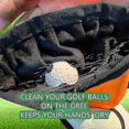thumbnail image 2 of Golf Club And Golf Ball Cleaning Bag, Waterproof Clean Face Technology Liner, Cleans Club Grooves Best Golf Gift-good Quality (prettyj), 2 of 3