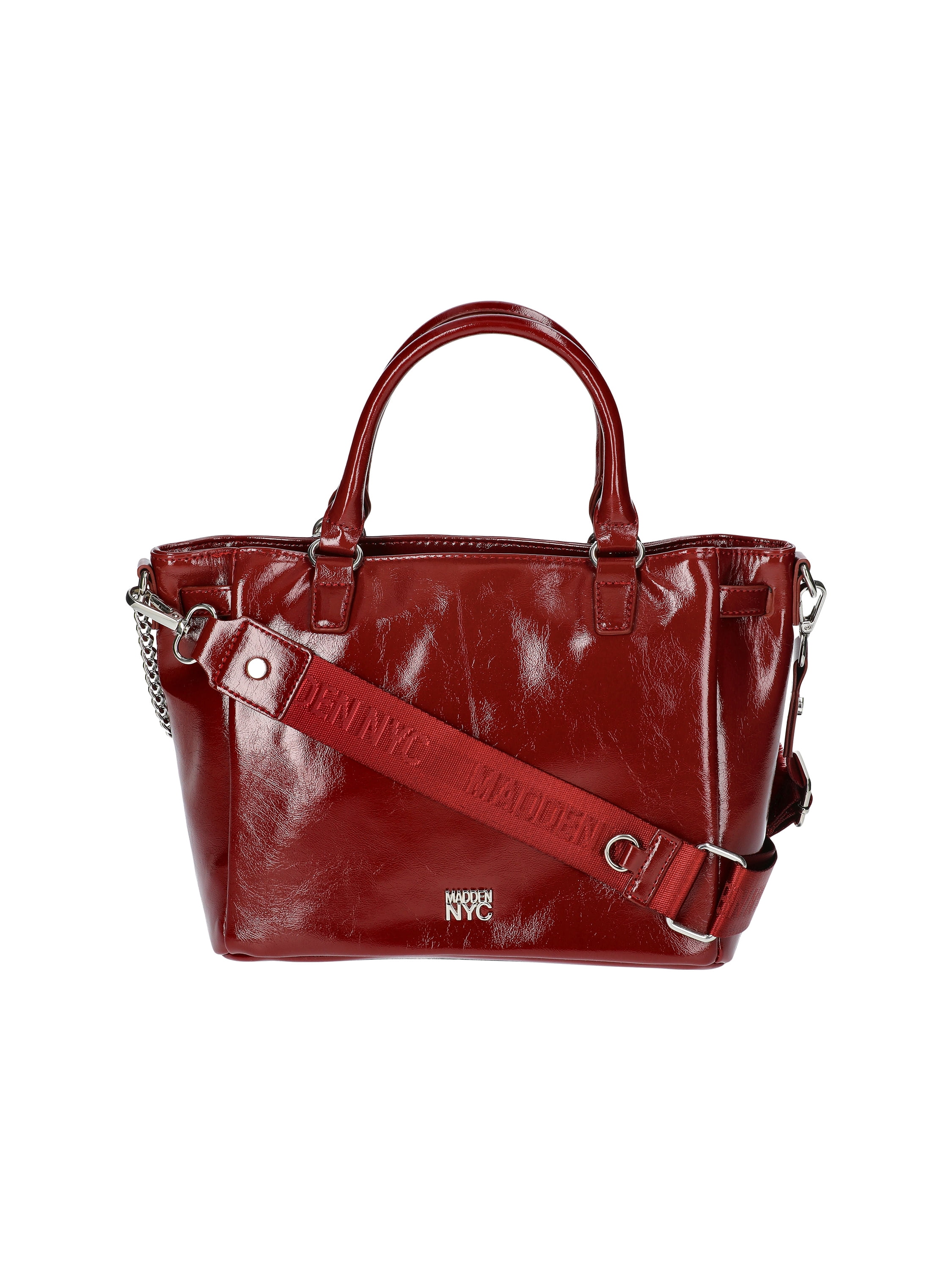 Madden NYC Women's Top Handle Satchel Handbag, Mulberry