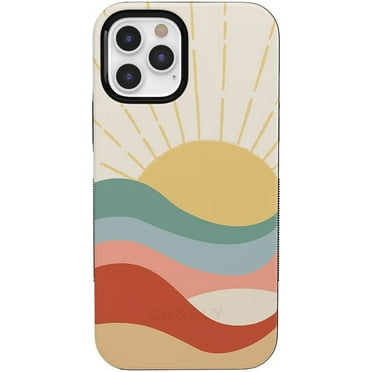 Casely iPhone 12/12 Pro Case | Here Comes The Sun | Cute Colorblock Sunset | Compatible with MagSafe