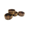 thumbnail image 2 of Kalmar Home Acacia Wood Four Individual 6-Inch Ribbed Salad Bowls, 2 of 3