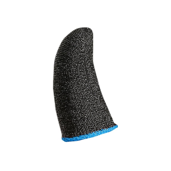 Lggsban Mobile Phone Gaming Finger Sleeves, Nuozme Finger Sleeves Compatible with All Touchscreen Devices, 0.15mm Superconducting Nanofibers, Smooth Feel,1PC,Blue,Viscose Fiber