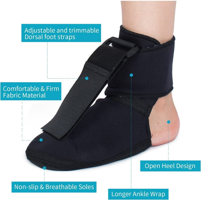 Plantar Fasciitis Night Sock - Soft Stretching Boot Splint for