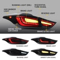 thumbnail image 2 of VLAND LED Tail Lights Smoked for 2011 2012 2013 2014 2015 Hyundai Elantra GL/GLS/L/Limited/SE/Sport/Value, 2 of 11