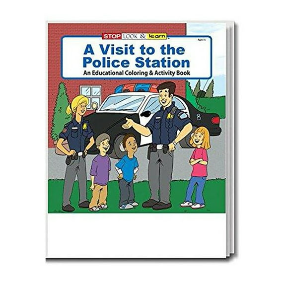 ZoCo: 25 Pack - A Visit to The Police Station - Kid's Educational Coloring & Activity Books