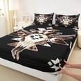 thumbnail image 3 of Castle Fairy Bull Skull Queen Sheet Sets for Teenagers,Animal Print Aztec Bed Set, 3 of 7