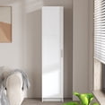 thumbnail image 2 of Tall Narrow Storage Cabinet 70.87" Tall Bathroom Cabinet with 3 Adjustable Shelves, Single Door, Space-Saving Corner Cupboard for Small Spaces for Living Room/Kitchen/Laundry/Bedroom, White, 2 of 9
