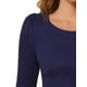 thumbnail image 5 of INSPIRAR CHIC Camisetas de Mujer de Manga Larga con Cuello Redondo Camisas Peplum Casual L Azul Oscuro, 5 of 6