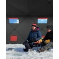 thumbnail image 4 of Ice Fishing Shelter,1-2 Person Pop-up Ice Fishing Tent 210D Ice Fishing Tent,Portable Hub-Style Shanty with Carrying Bag,Zippered Door,Wind Rope & Anchors, 4 of 8