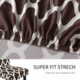 thumbnail image 6 of Dining Room Chair Covers Set of 4， Parsons Stretch Dining Chair Slipcovers Removable Washable Spandex Furniture Seat Protector for Kitchen Hotel Table Banquet (Pack of 4, 01-Coffee), 6 of 6
