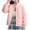 Pink, variant on Cethrio Girls Puffer Jackets Size 14-16, Stand-up Collar Solid Color Casual Thermal Winter Outerwear Pink