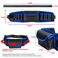 thumbnail image 2 of Wallpaper Tool Waist Bag, Decoration & Hardware, Electrical, Woodworking, Repair Utility Belt - with Multiple Tool Pockets, Adjustable Waist Strap, Durable Blue - for DIYers, Decorators, Electricians, 2 of 5