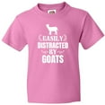 thumbnail image 3 of Inktastic Easily Distracted by Goats Youth T-Shirt, 3 of 5
