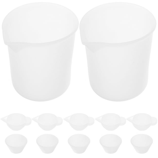 OULII 1ensemble Kit d'Outils de Fabrication d'Époxy avec Tasses à Mesurer en Résine de Silicone pour Bricolage