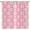 Heart, variant on Pink and White Check Rod Pocket Window Treatment Set 2 Panels, Buffalo Gingham Plaid Polka Dots Living Room Long Drapes, Fast Drying Machine Washable Window Shades for Kitchen Bedroom-W84xL84in