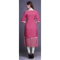 thumbnail image 4 of Bimba Kurtis Droits à Panneaux pour Femmes Robe Kurti Longue Haut Indien Imprimé, 4 of 5