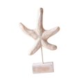 thumbnail image 3 of Estatua decorativa de playa de madera, figura decorativa, escultura artística, figura decorativa para Forma de estrella de mar, 3 of 9