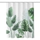 thumbnail image 1 of Cortina de ducha antimoho, cortinas de ducha con hojas verdes y plantas, cortina de baño de poliéster repelente al agua, cortina de baño lavable, 1 of 5