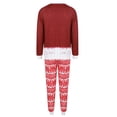 thumbnail image 4 of Pijamas Navideñas Conjuntos de pijamas de 2 piezas Ropa para el hogar con estampado de muñeco de nieve para padres e hijos Kuymtek Rojo*papá T 24 para Unisex, 4 of 9