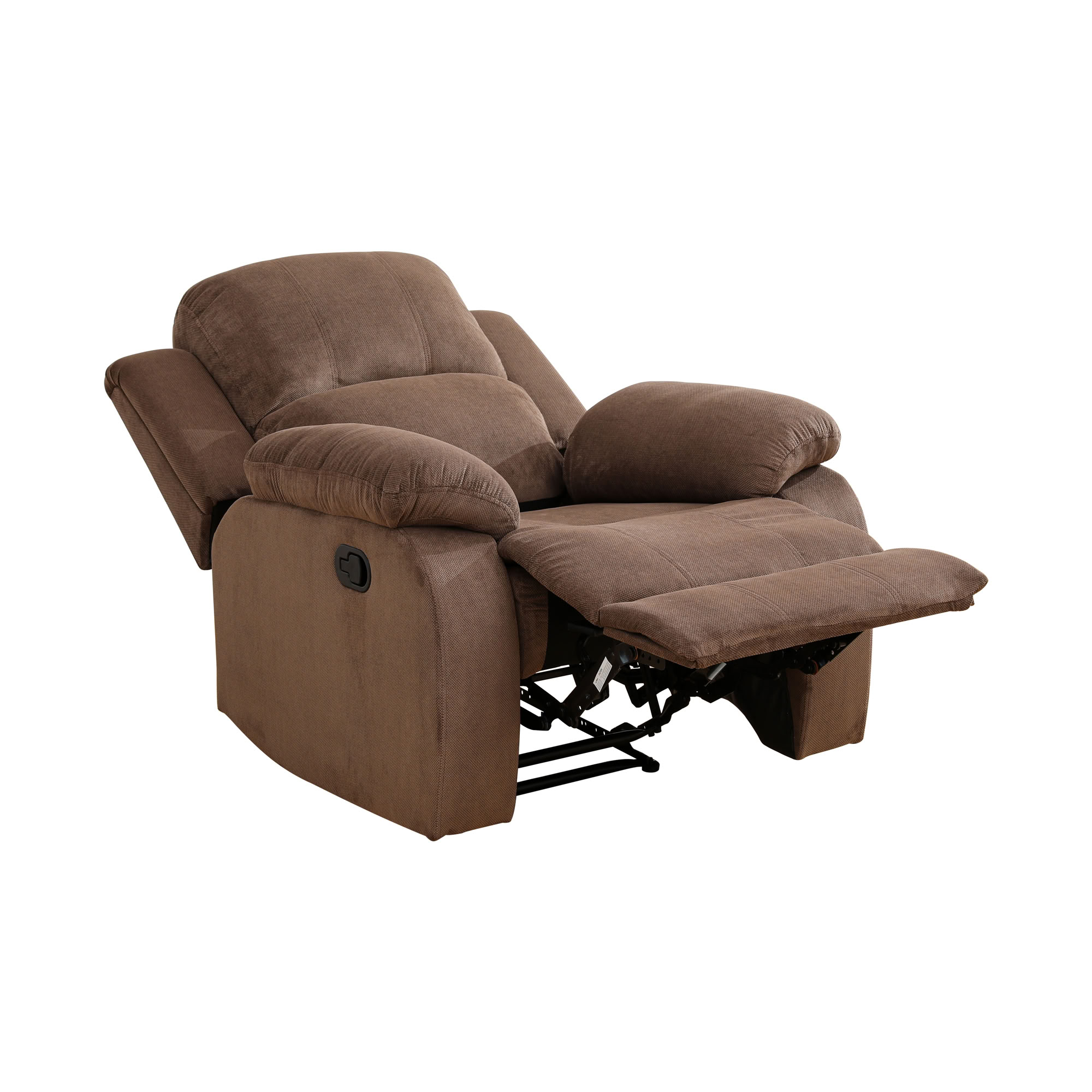 MAYEERTY Non-Spinning Fabric Recliner Chair, Adjustable Recline for Living Room Bedroom