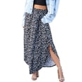 thumbnail image 1 of Doublju Women's Smocked Waist Band Maxi Skirt, 1 of 4