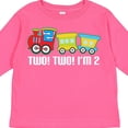 thumbnail image 4 of Inktastic 2nd Birthday Two Two Train Boys Long Sleeve Toddler T-Shirt, 4 of 5