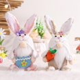thumbnail image 6 of Norbi Easter Bunny Gnomes Decorations Easter Gnome with Carrot Handmade Swedish Tomte Plush Gnomes Faceless Doll for Spring Party Home Decoration Gifts for Kids/Women/Men, 6 of 7