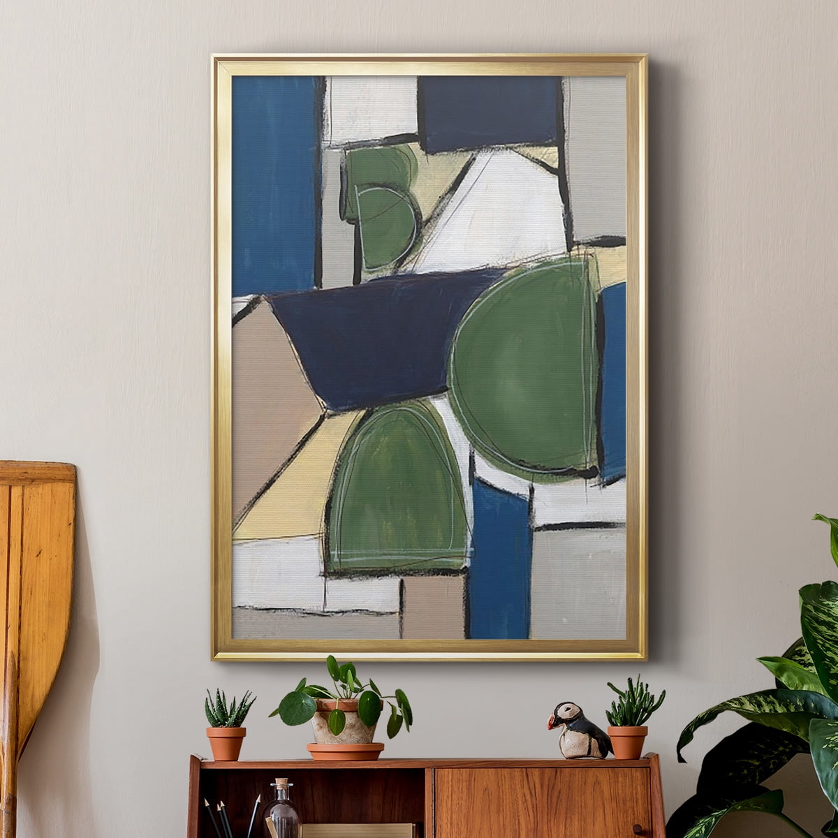 Spatial Mix II Premium Framed Print, in Gold, Black, or Silver - Ready to Hang