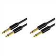 thumbnail image 1 of 2X Cable de Audio Jack de 6,5 mm Cable Auxiliar Jack Macho A Macho de PVC 6,35 para Amplificador Mezclador de Guitarra Bajo 6,35 mm, 1,5 Metros, 1 of 5