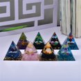 thumbnail image 2 of Pirámide de cristales de piedra natural para decoración del hogar y la oficina, generador de energía, curación, reiki, chakras, meditación, adornos, manualidades, 2 of 5