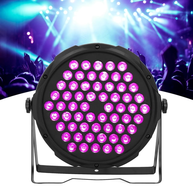 Lumière de Scène LED RVB 60W, Lumière LED DJ par, Lumière DJ RVB Pleine Couleur avec Contrôle DMX pour Lumière DJ, Commande Vocale, Concert, Performance