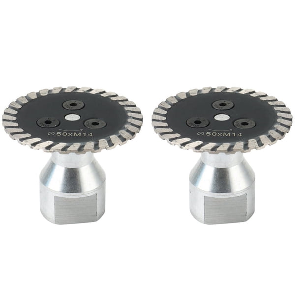 2X 50 mm M14 de Diamante de Apertura con Disco de Corte Y Grabado Desmontable, Adecuada para Granito, Arenisca Y Hormigón