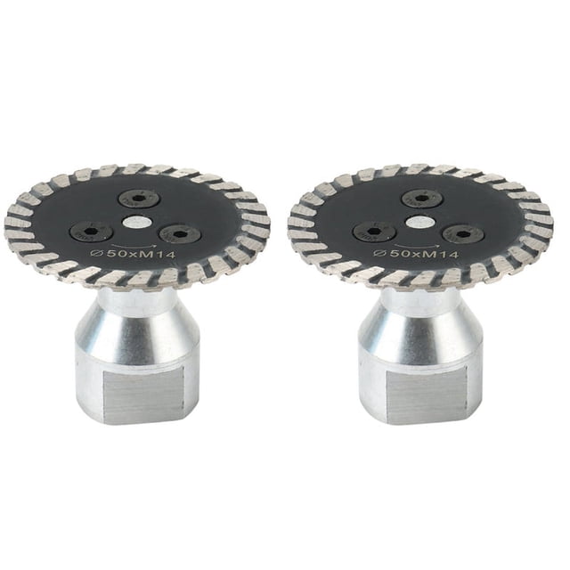2X 50 mm M14 de Diamante de Apertura con Disco de Corte Y Grabado Desmontable, Adecuada para Granito, Arenisca Y Hormigón