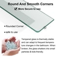 thumbnail image 3 of Glass Shelves for Bathroom,20-Inch Brushed Gold Floating Bathroom Shelf Stainless Steel Tempered Glass Shelf Modern Shelves Wall Mounted, 3 of 9