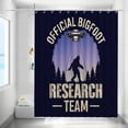 thumbnail image 3 of Bigfoot and UFO Shower Curtains Purple Bigfoot Waterproof Bathroom Curtains with Hooks, Unique Official Bigfoot Research Team Themed Bathroom Decor, 3 of 6