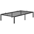 thumbnail image 5 of AOILE Heavy Duty Metal Bed Frame - 6/8/10/14 Inch Height, Twin/Full/Queen/King, Large Storage Space, No Box Spring Needed, Noise-Free, Easy Assembly, Black, 5 of 9