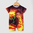 thumbnail image 3 of Demon Slayer Baby Romper Short Sleeve Bodysuits Soft Rompers Summer Clothes One-Piece Jumpsuits Outfits 6-9M, 3 of 7