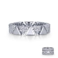 thumbnail image 4 of Lafonn Classic Sterling Silver Platinum Plated Simulated Diamond Rings 0.54 (0.54 CTTW), 4 of 5