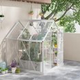 thumbnail image 2 of Outsunny 6' x 6' Walk-In Polycarbonate Greenhouse with Foundation Window, 2 of 9